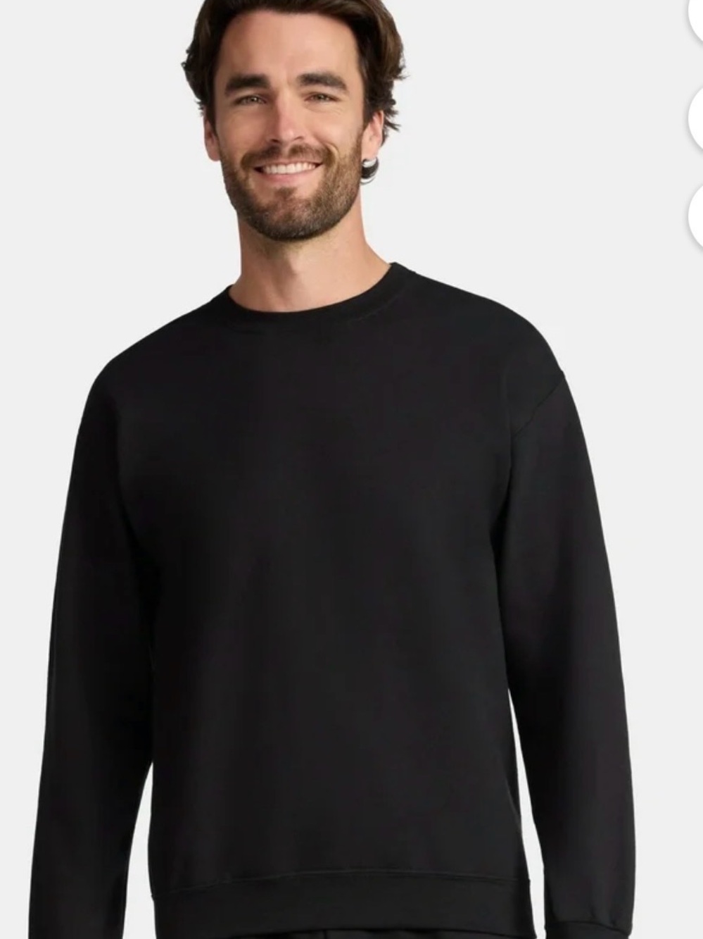 Athletic Men’s Lg Black Crewneck Sweatshirt Like New Condition